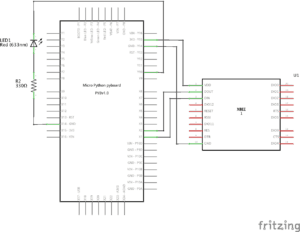 XBee Pyboard Control Pin via UART_schem