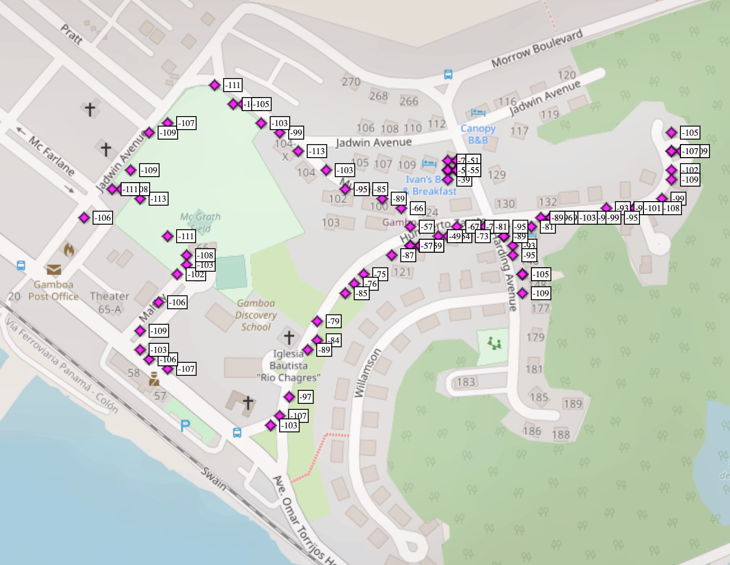 Gamboa, Panama – LoRaWAN Radio Range Test